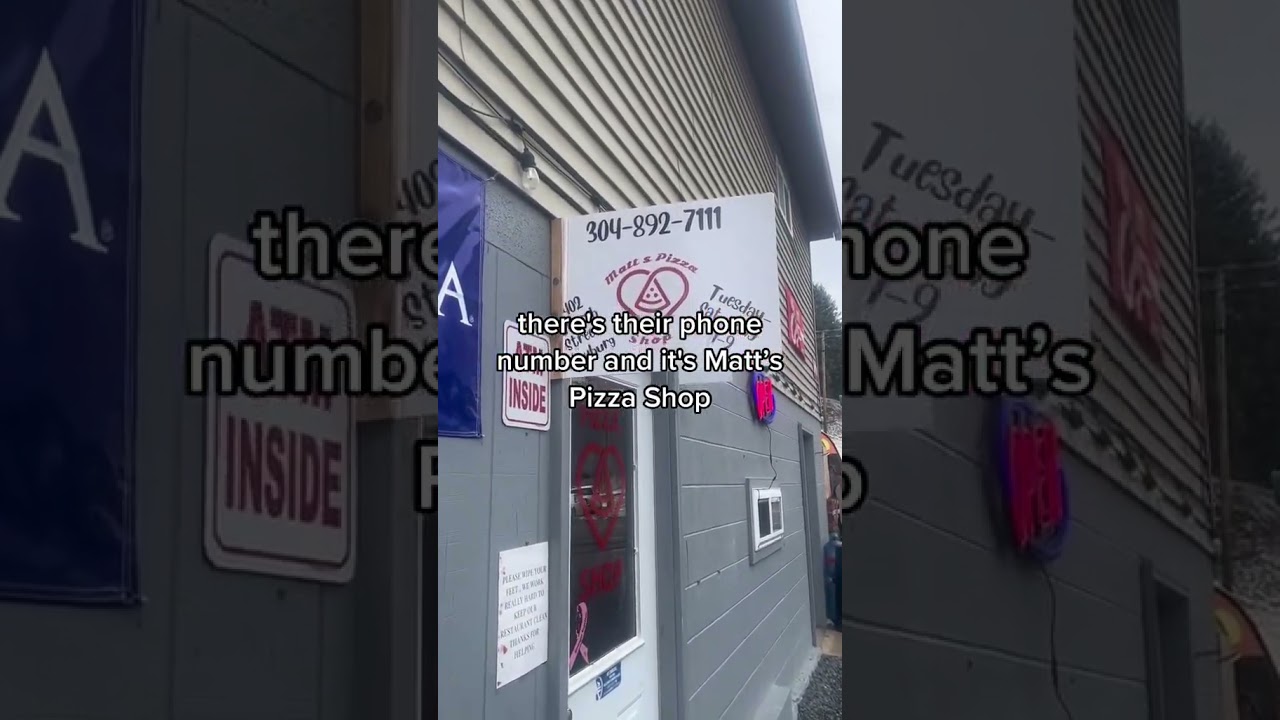 Matt’s Pizza Shop In Newburg WV 