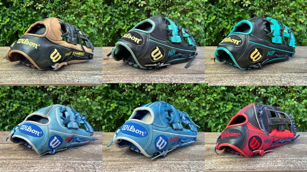 Hanley Ramirez pro-issue/game-used Wilson A2K & A2000 Glove Collection (H2R, 1786, 1787, HR13)