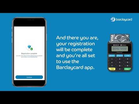 How to register for the Barclaycard app with a PINsentry device