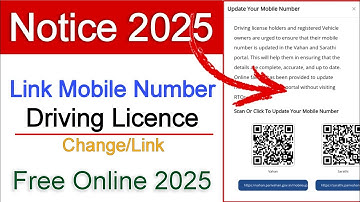 Driving Licence Mobile Number Change