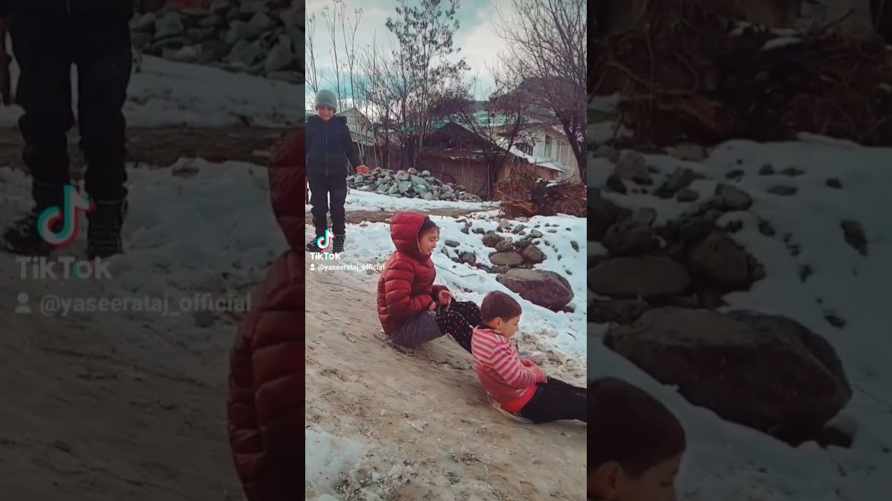 The life of paradise Chitral Kpk valley,Kids there enjoying Snow ❄️🌨️ season 