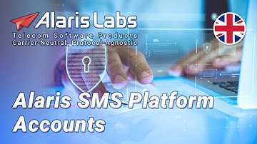 Alaris SMS Platform   Accounts