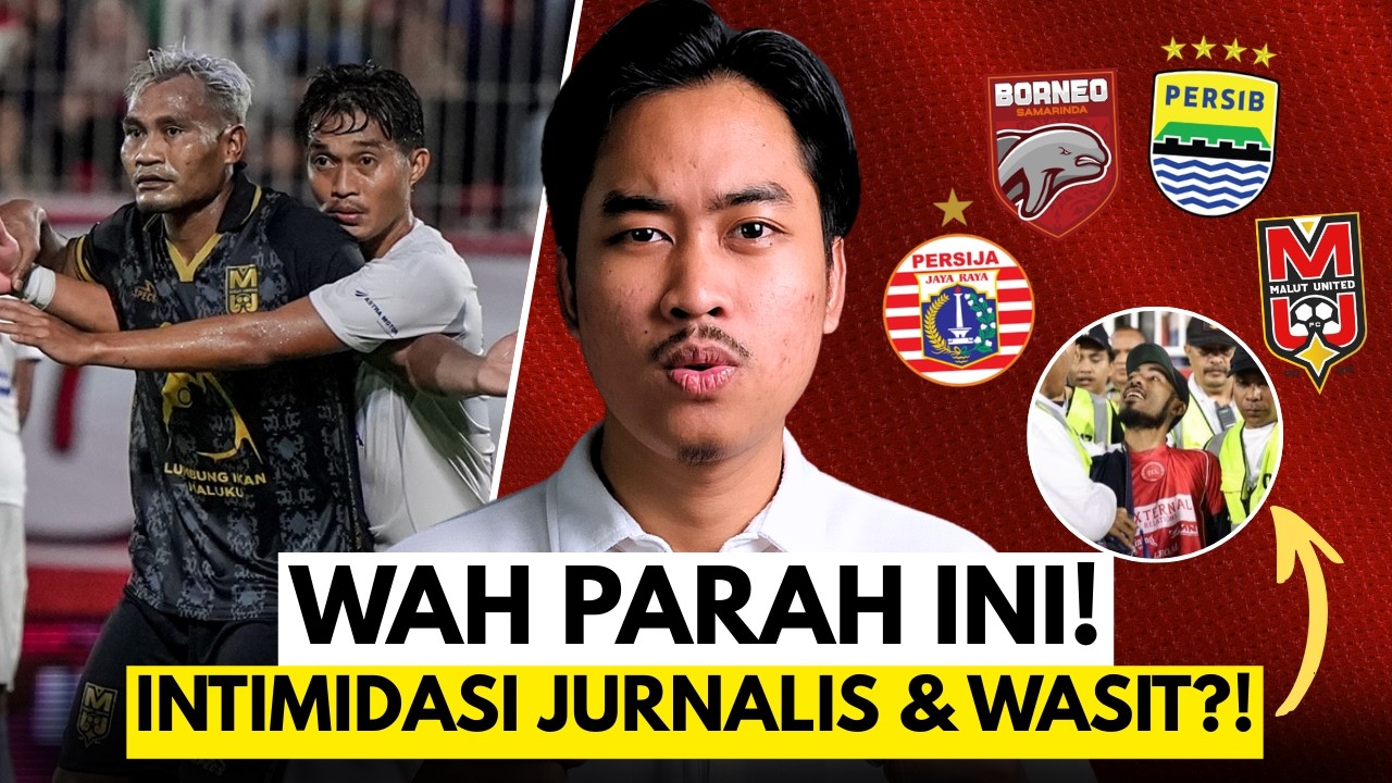 SERAM KALI!! BOS DAN OFISIAL MALUT UNITED INTIMIDASI WARTAWAN?!