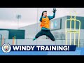 Windy at the moment, right? | Man City Training