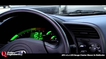 Qube Engineering Honda S2000 AP2 v1.x LED Gauge Cluster Multicolor - Daytime