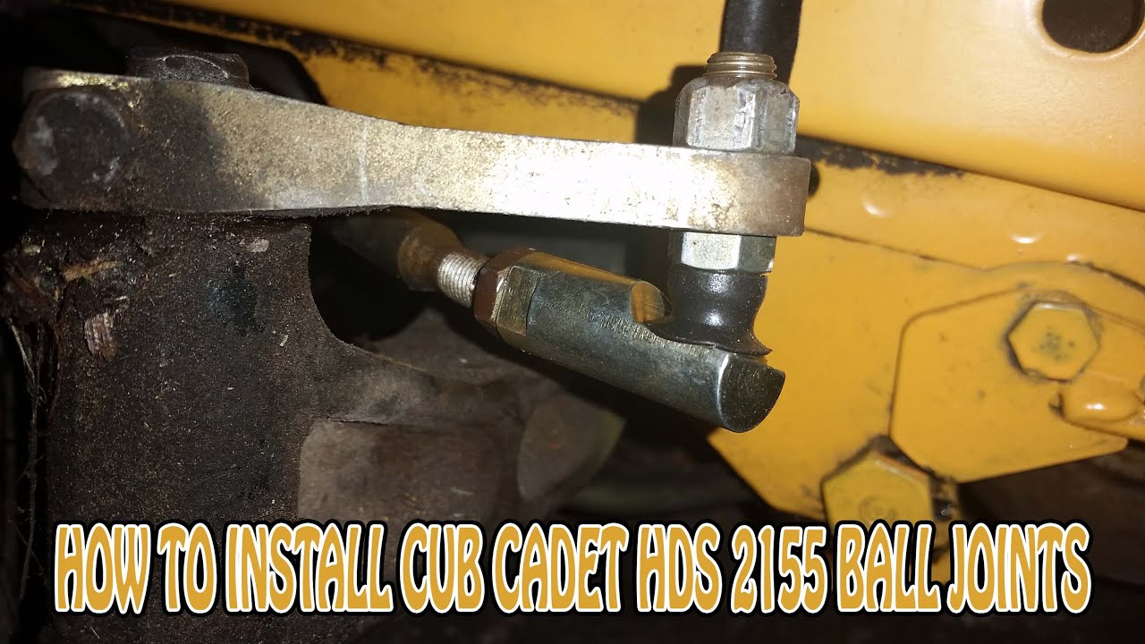 HOW TO INSTALL CUB CADET HDS 2155 BALL JOINTS YouTube