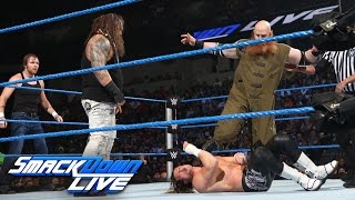 Dean Ambrose & Dolph Ziggler Vs. Bray Wyatt & Erick Rowan Smackdown Live, Aug. 9, 2016
