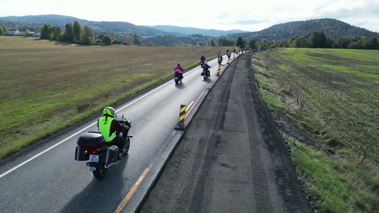 WIMA ROSA SLØYFE MC kortesje krusing 2025 (short)