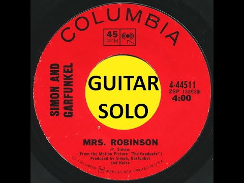 Simon & Garfunkel - Mrs. Robinson - guitar solo fingerstyle - YouTube