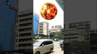 The Death Star approaching Earth | the oppressive universe | planet VFX #trending #blender #shorts