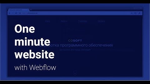 Webflow website design speed art
