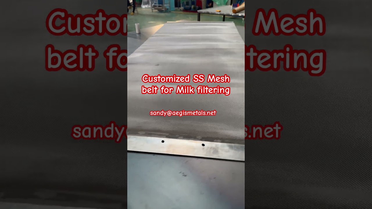 Ss mesh filter belt for milk machine! 
