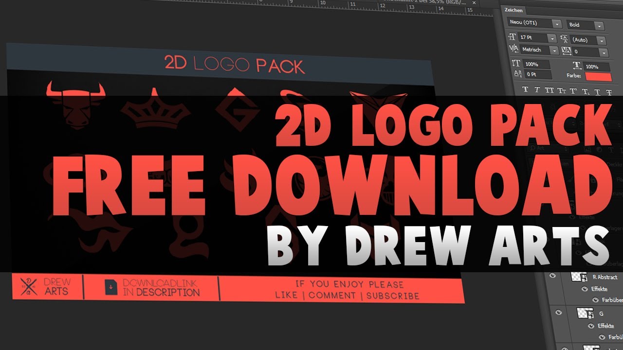 • Free Custom Logo Pack • 【2D Logo´s + Link in Description】