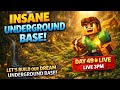 Minecraft Survival Day 49 🔴 LIVE | Building Secret Underground Base! 🔥