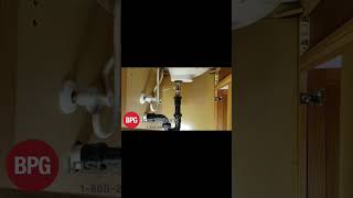 Locating and identifying a plumbing leak at a bathroom sink