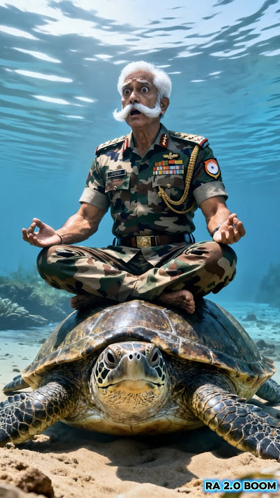 Senior Indian Soldier Saved Old Man and Made Cotton Sailboat for Him #shorts #ai #army #save