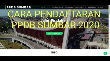 CARA PENDAFTARAN PPDB SUMBAR 2020 MR