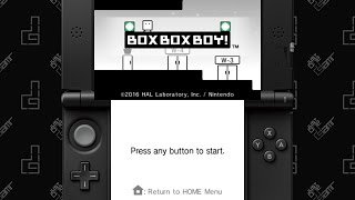 BOXBOXBOY! - 25 Minute Playthrough [3DS]
