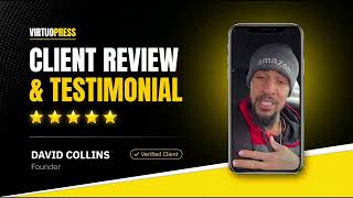 VirtuoPress Review & Testimonial: David Collins (Founder)