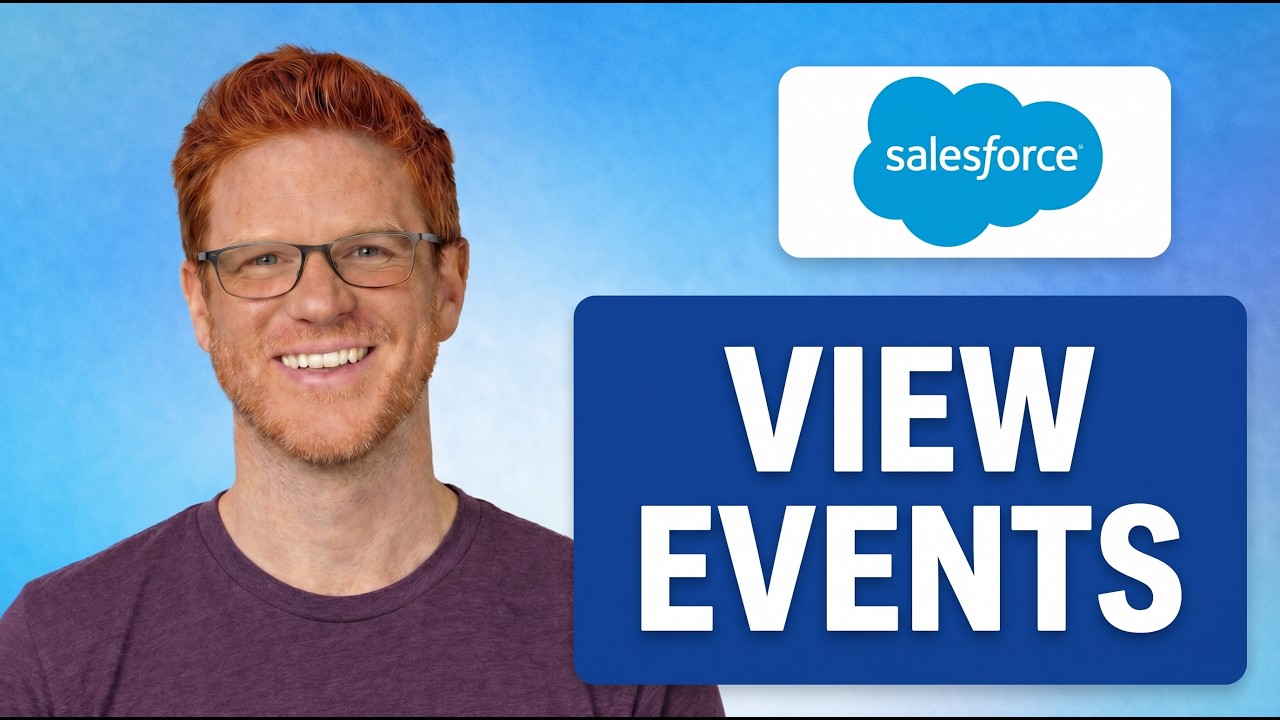 How to View Events in Salesforce [QUICK TIP] - YouTube