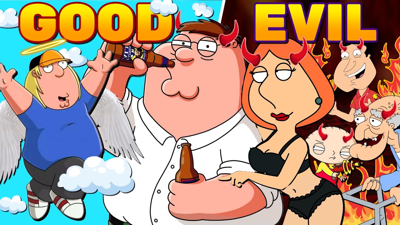 Good Retep Every FAMILY GUY Character: Good to Evil - YouTube