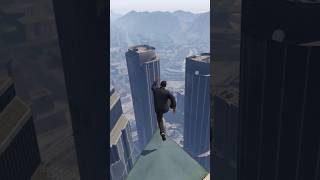 Gta 5 MOON GRAVITY Cheat code || JUMP from GTA 5 Biggest Building #shorts #gta5