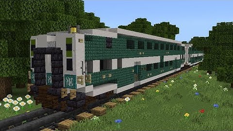 Minecraft GO Transit Bombardier Bi-Level Coach Tutorial