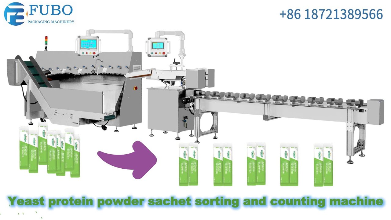 Meal replacement Yeast protein powder sachet sorting and counting machine