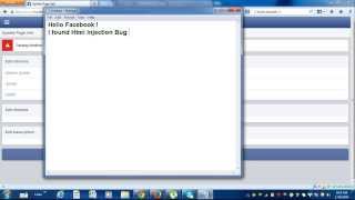 Facebook Html Injection Bug (By Sarang Garg)