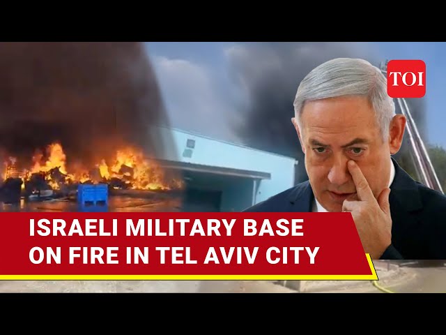 Israel's Tel Hashomer Military Base On Blaze; Massive Fire In Tel Aviv Amid Ongoing Fighting | Watch class=