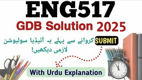 Eng517 GDB Solution 2025/Eng517 GDB Solution_With URDU Explanation_💯 Correct Solution