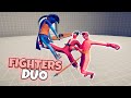 FIGHTERS DUO. BOXER AND TAEKWONDO VS EVERY UNIT | TABS GAMEPLAY