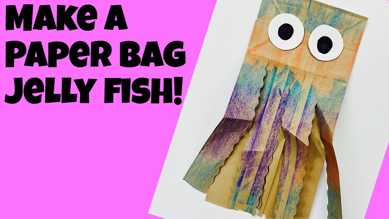 How to Make a Paper Bag Jellyfish - YouTube
