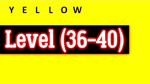 Yellow Level 36 37 38 39 40 by Bart Bonte Android iOS