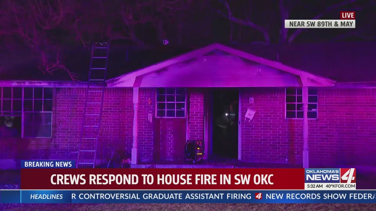 Crews respond to house fire in SW Oklahoma City - YouTube