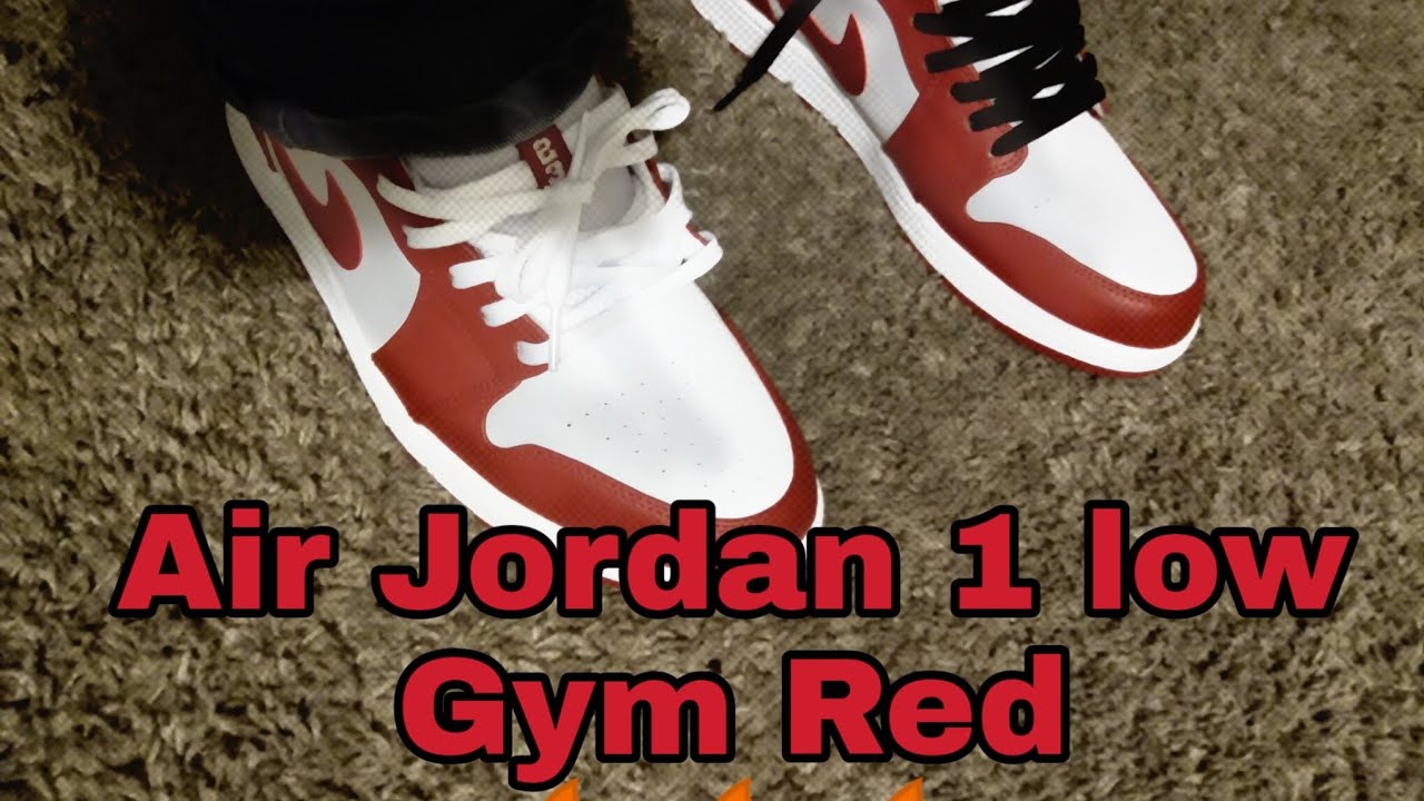 Air Jordan 1 Low Gym Red On Feet Review Youtube Air Jordan 1 Low Gym Red On Feet Review Youtube