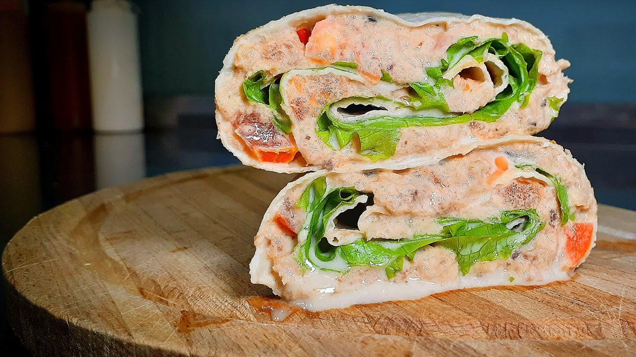 Healthy Tuna Wrap! Easy Tuna Salad Wrap Recipe!