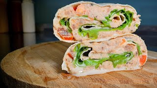 Healthy Tuna Wrap! Easy Tuna Salad Wrap Recipe!