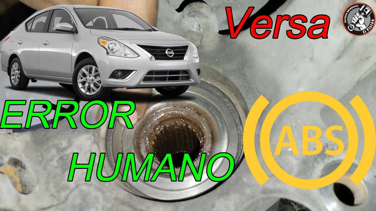 C1108 Nissan Versa falla en sistema ABS por un balero incorrecto