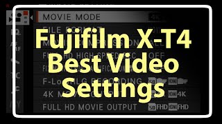 Fujifilm X-T4  Best Video Settings (in 4K) screenshot 1