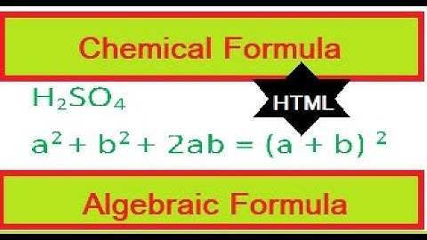 CLASS 10 | HTML | Chemical Formula | Mathematical Formula  | Using Tags by Anket Kumar