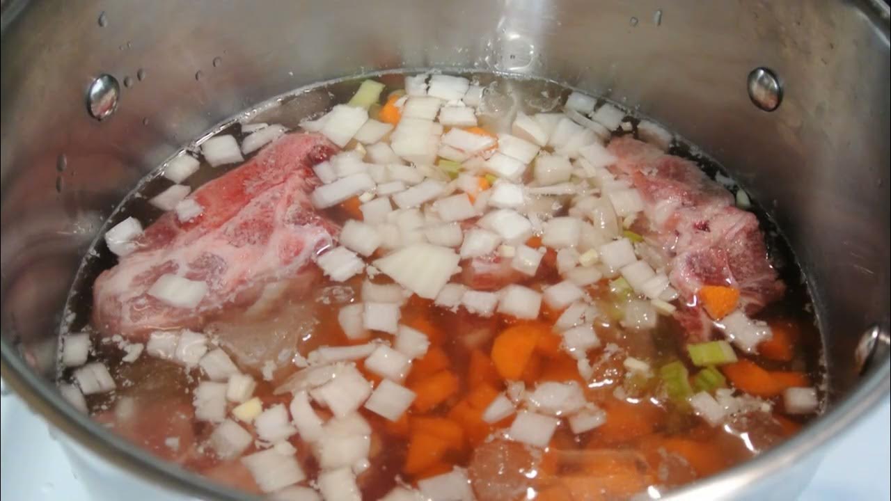 Pressure Canning Ham and Bean Soup YouTube