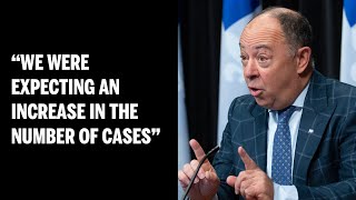 Don't panic, Dubé urges as Quebec reports highest case tally in seven months
