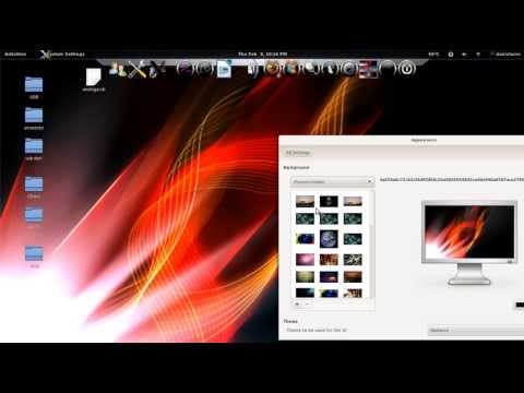 Several themes, wallpapers, plugins, Gnome shell