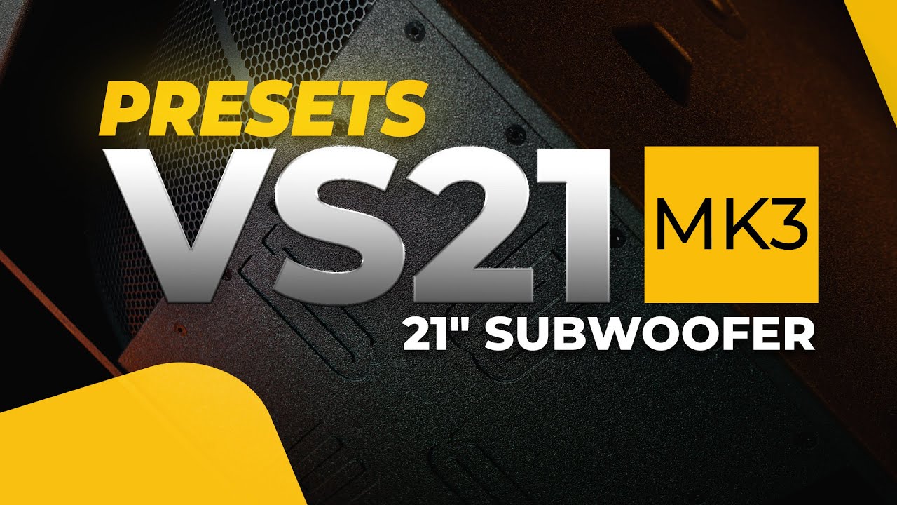 Предустановки для активного сабвуфера VS21-MK3 21 дюйм