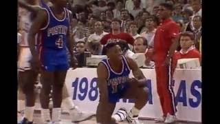 PistonsBulls (1989): All Cheap Shots, Altercations, and Techs