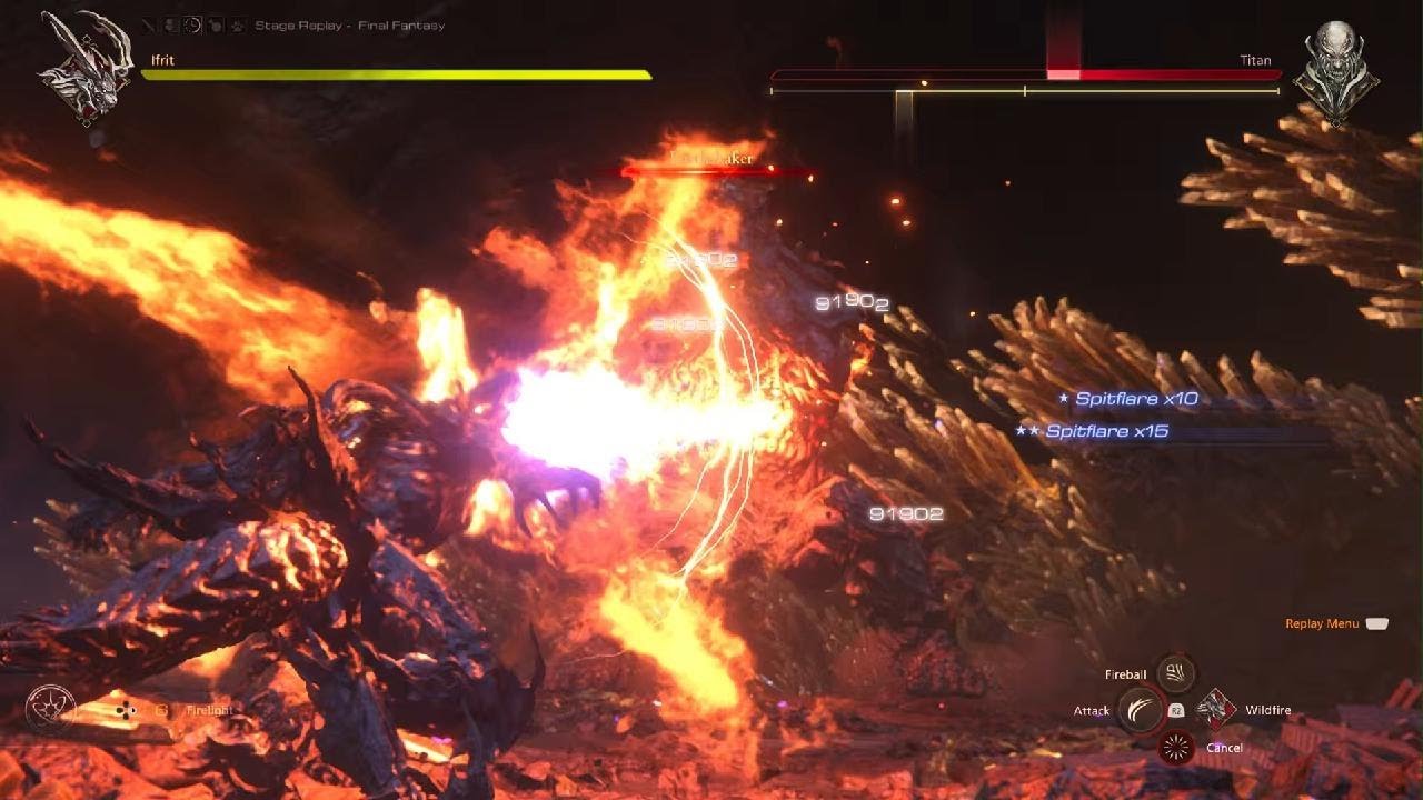 Final fantasy 16 titan boss fight - Titan lost No damage! - YouTube
