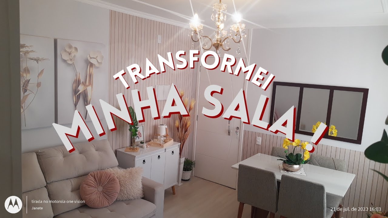 TRANSFORMEI MINHA SALA/nova decoração/ficou linda.