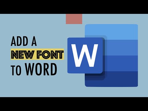Add New Fonts to Microsoft Word
