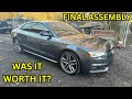 REBUILDING A WRECKED AUDI S5 TEDIOUS FINAL ASSEMBLY